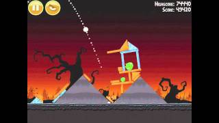 Angry Birds Seasons Trick or Treat 35 Halloween 2011 Walkthrough 3 Star [upl. by Acireed760]