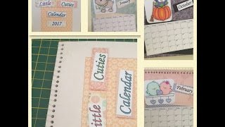 diy spiral bound calendar [upl. by Telocin]