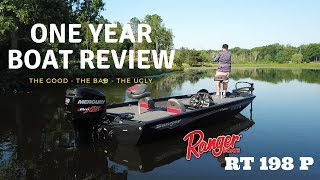 Ranger Aluminum Boats RT 198 P One Year Boat Review [upl. by Ydda]