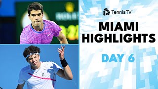 Alcaraz Faces Monfils Shelton amp Musetti Clash  Miami 2024 Day 6 Highlights [upl. by Prentice]