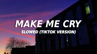 Make Me Cry  Noah Cyrus TikTok Slowed acoustic Lyrics i never needed you like i do right now [upl. by Lleksah]