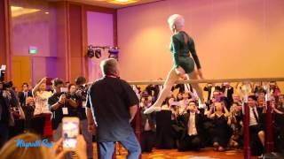 92 year old Johanna Quaas performing on parallel bars [upl. by Horton]