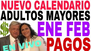 💯NUEVO CALENDARIO PAGOS🙏 2024 ADULTOS MAYORES DIC ENE FEB PENSIÓN BIENESTAR💥 [upl. by Dearden]