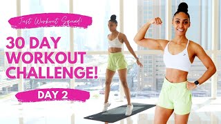 30 Day Workout Challenge  I AM AWESOME  Day 2  NO EQUIPMENT REALTIME Workout [upl. by Llednek]