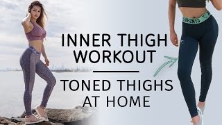 Inner Thigh Workout  10 Mins Toned Thighs Workout  At Home Leg Routine [upl. by Delwin653]