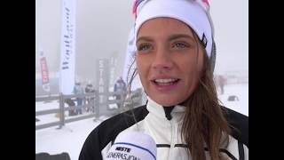 Kristine Stavås Skistad  vinnerintervju JuniorNM langrenn sprint 2018 [upl. by Allekram]