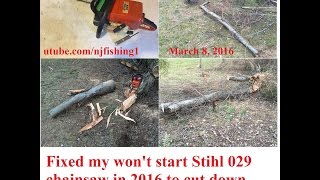 stihl 029 chainsaw wont start  FIXED part 4 of 4  watch my FREE Tip [upl. by Nuahsed9]