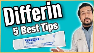 Differin Gel Adapalene 01 for Acne  5 TIPS You Must Know About Differin Gel ✅ [upl. by Aiyekal]