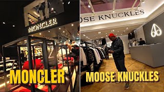 BICESTOR VILLAGE MONCLER VS MOOSE KNUCKLES OUTLET WARS [upl. by Osnofledi]