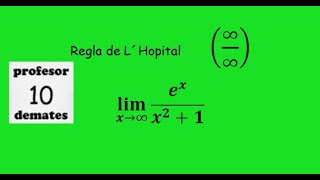 limites regla de L´Hopital 7 [upl. by Netsirhk]