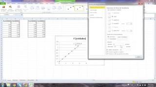 Linealizar una gráfica de tendencia lineal en excel [upl. by Inanaup]