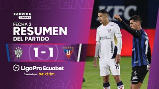 Independiente del Valle 1  1 Liga de Quito  Fecha 2  LigaPro Ecuabet conectada por Xtrim [upl. by Atihcnoc]