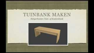 Steigerhouten Tuinbank Maken [upl. by Jobina]