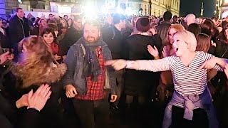 EDINBURGH HOGMANAY CEILIDH STREET PARTY  Blogmanay 201617 [upl. by Rothenberg261]