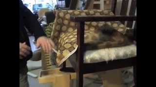 How to Upholster Padding A Chair [upl. by Enal]