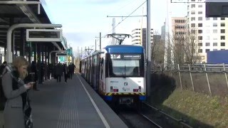 GVB Amsterdam Metro 50 op Sloterdijk en Metro Sneltram 51 in Amstelveen [upl. by Akemaj]