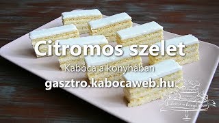 Citromos szelet recept videó  Kabóca a konyhában [upl. by Aniratak]