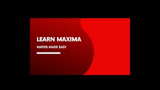 Differential equations using Maxima software [upl. by Wsan]