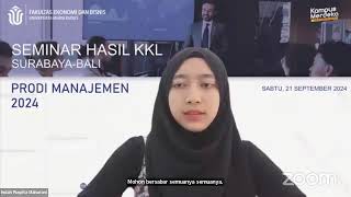 Seminar Hasil KKL Prodi Manajemen 2024 [upl. by Ynnavoeg604]