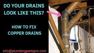 Replacing Copper Drains with PVC [upl. by Lanos]