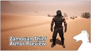 Zamorian Thief Armor Preview  CONAN EXILES [upl. by Ennaus513]