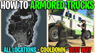 How To Rob The Armored Truck In GTA 5 Online ALL LOCATIONS [upl. by Avad]