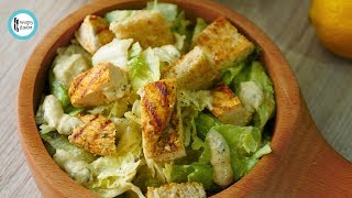 Caesar Salad with Grilled Chicken by Healthy Food Fusion [upl. by Scholz]