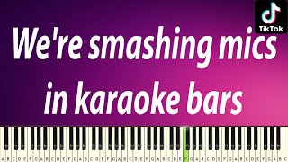 The Wombats  Greek Tragedy Were smashing mics in karaoke bars  EASY PIANO TUTORIAL [upl. by Ansley]