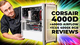 Corsair 4000D  4000D Airflow  iCUE 4000X RGB Reviews  Which is best [upl. by Noirad403]