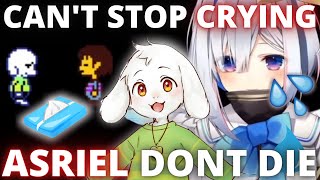 【Hololive】Kanata cries after fighting Asriel and forgiving him Pacifist Route【Undertale】【Eng Sub】 [upl. by Johst]