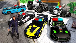 Collecting UPGRADED POLICE CARS in GTA 5 [upl. by Suidaht594]