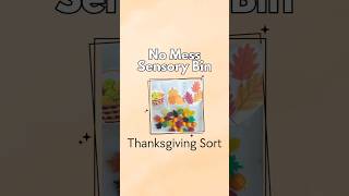 No Mess Thanksgiving Color Sort [upl. by Caiaphas860]