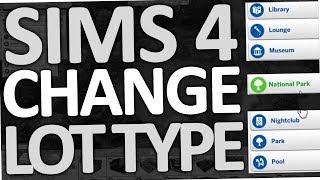 SIMS 4  How to change Lot Type [upl. by Yoj950]