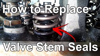 How to Replace Valve Stem Seals Without Removing the Cylinder Head  Tech Tip 09 [upl. by Cirle872]