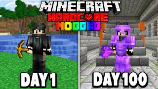 I Survived 100 Days in Hardcore Minecraft Heres What Happened [upl. by Anma]