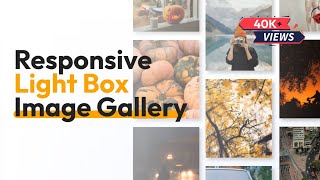 How to Create Responsive Image Gallery with Lightbox using Html and Bootstrap4  Lightbox Gallery [upl. by Deming]