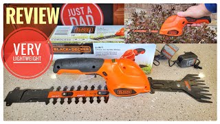 Black  Decker Cordless Shrub  Hedge Trimmer GSL35 Review [upl. by Trina]