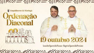 Ordenação Diaconal 19 de outubro de 2024  Paróquia Sagrado Coração de Jesus [upl. by Derrik877]