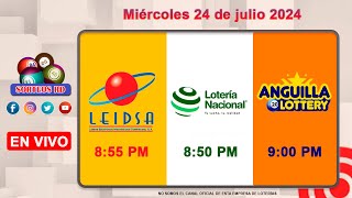 Lotería Nacional LEIDSA y Anguilla Lottery en Vivo 📺│Miércoles 24 de julio 2024 855 PM [upl. by Atinev]