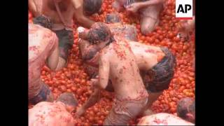 Spain  Tomato festival [upl. by Oletta]