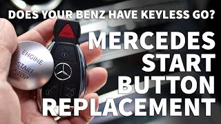 Mercedes Start Stop Button – Keyless Go Button Replacement  Keyless Go Install Tutorial [upl. by Diella500]