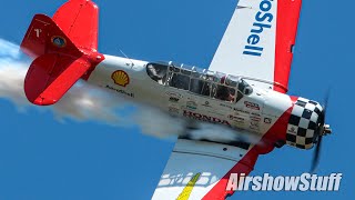 Aeroshell T6 Texan Solo Aerobatics  Black Flag 2020 [upl. by Yetsirhc]