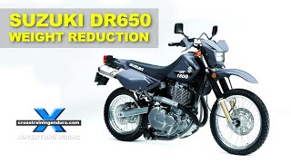 DR650 project weight reduction tips for the bush pig︱Cross Training Adventure [upl. by Trygve]