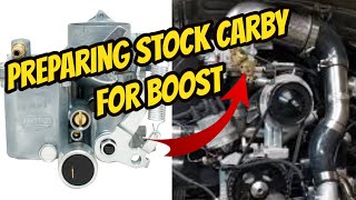 Beginners How to Turbo a VW beetle using stock 34pict or EMPI 34 pict3 Volkswagen Carburetor [upl. by Ardnala380]