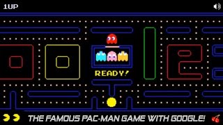 Play PacMan Game with Google Doodle HD [upl. by Ahsitan]