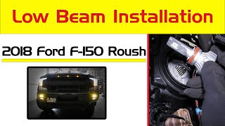 Install 20152021 Ford F150 Headlights Bulb Replacement  LED Low Beam [upl. by Anitsihc865]