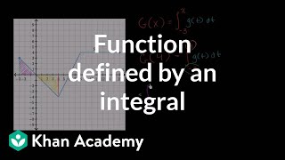 Functions defined by integrals  Accumulation and Riemann sums  AP Calculus AB  Khan Academy [upl. by Lidaa]