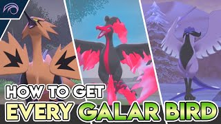 HOW TO GET ZAPDOSARTICUNOMOLTRES ALL GALARIAN BIRDS IN THE CROWN TUNDRA Pokemon Sword and Shield [upl. by Pals]