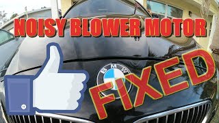 F10 535i BMW Noisy ACHeater Fan repair [upl. by Leipzig]