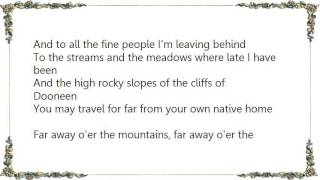 Christy Moore  The Cliffs of Dooneen Lyrics [upl. by Ellednahs]